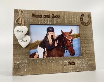 Boy Man Horseback Riding Picture Frame 4"x6" H Horse Cowboy Boy Man Horseback Riding Picture Frame 4"x6" H Horse Cowboy