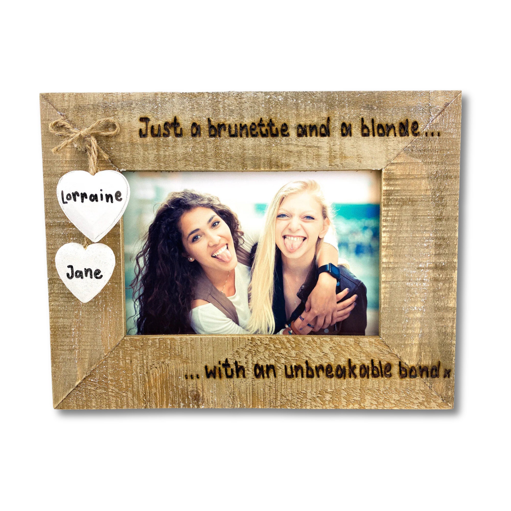Every blonde needs a Brunette best Friend picture frame, Photo collage, Frame Best friend gift, Best Friend Birthday Gift
