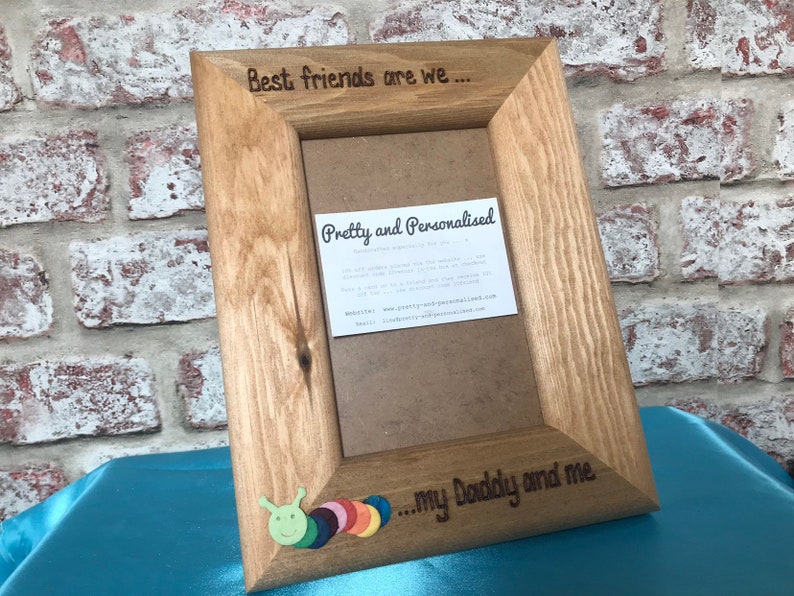 Personalised Wooden Photo Frame Best Friends Are We My Image 0