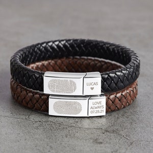 Mens fingerprint best sale bracelet