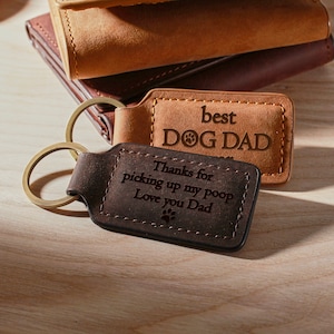 Dog Dad Fathers Day Gift, Cat Dad Gift, Gift For Pet Owner, Animal Lover Keychain, Dog Lover Gift, Pet Memorial Gift, New Dog Owner Gift