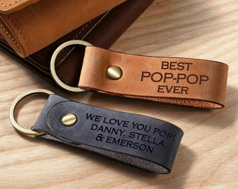 Regalo personalizado para papá, regalo del Día del Padre para el abuelo, llavero para abuelo, el mejor abuelo del mundo, llavero para abuelo, regalo para el abuelo