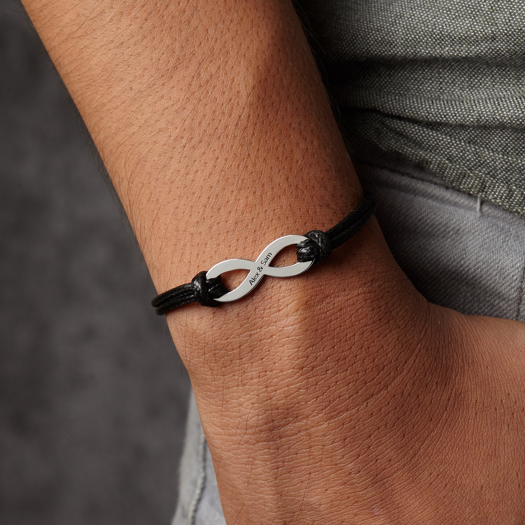 Couple Infinity Bracelets His and Her 