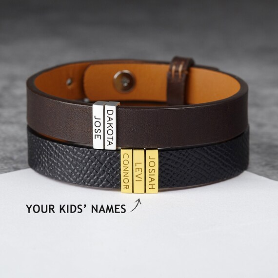 personalized dad bracelet
