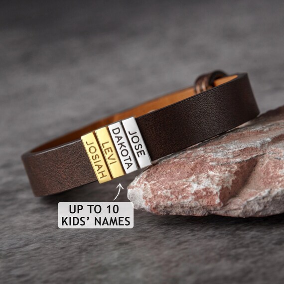 mens bracelet kids names
