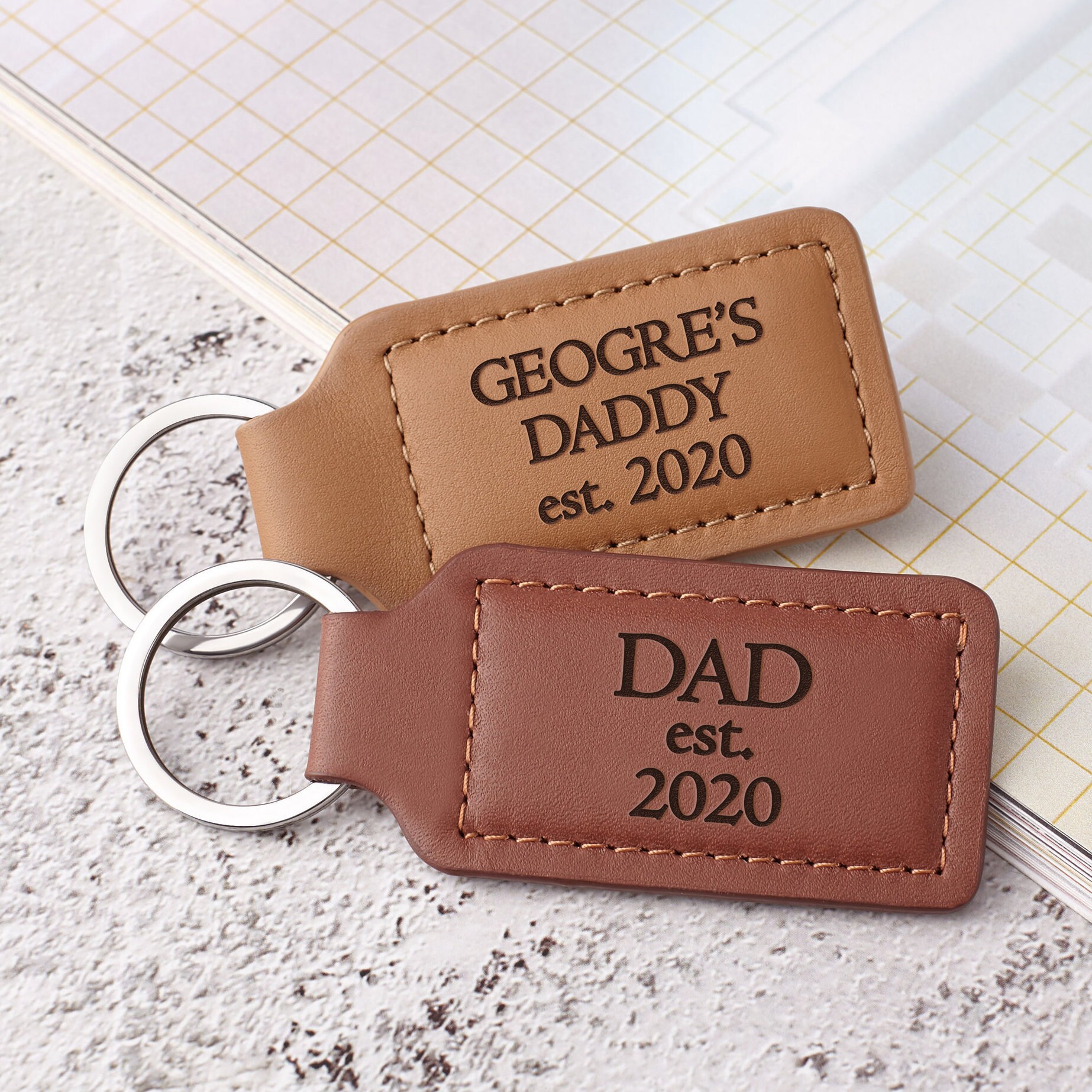 Dads Gift From Unborn Baby New Dad Keychain Gifts For New Etsy