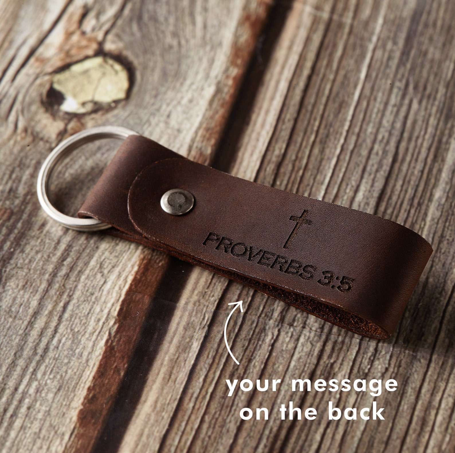 Religious Leather Keychain Bible Verse Keychain Christian Etsy