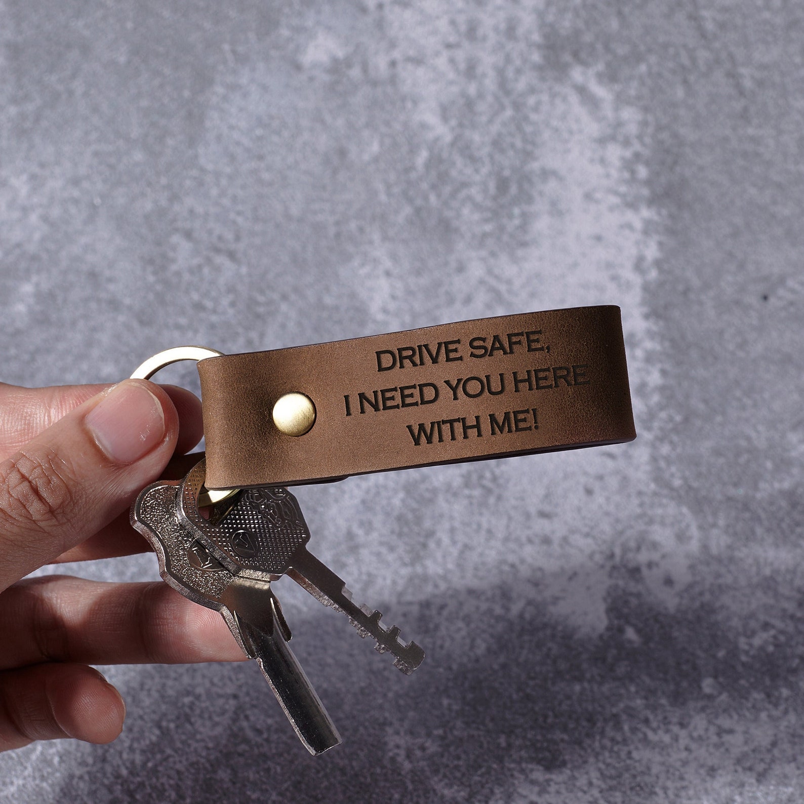 Keychain for Dad Drive Safe Daddy Keychain Dad Keychain Etsy