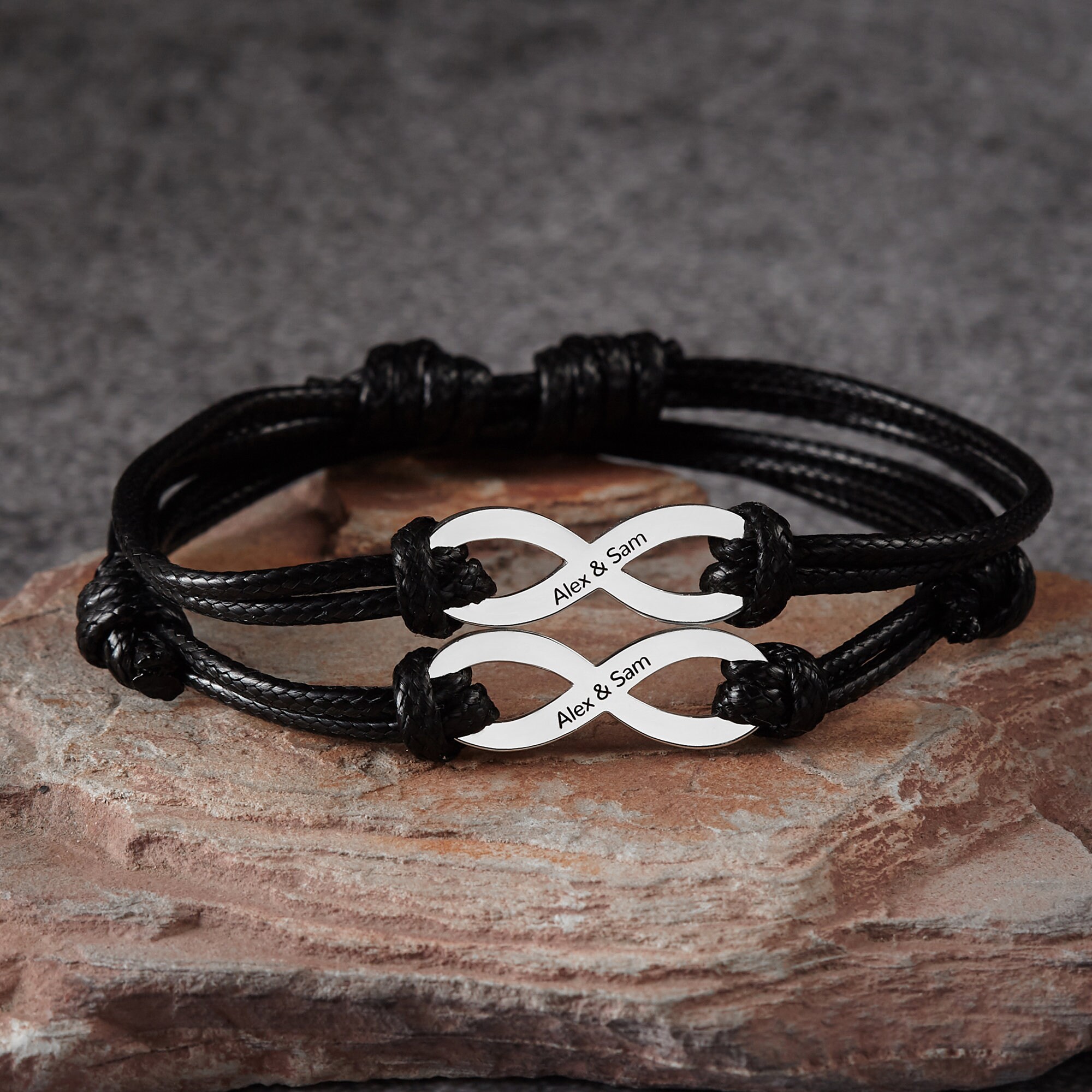 Couple Infinity Bracelets His and Her 