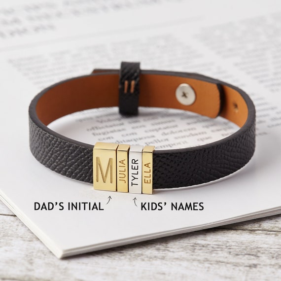 mens bracelet kids names