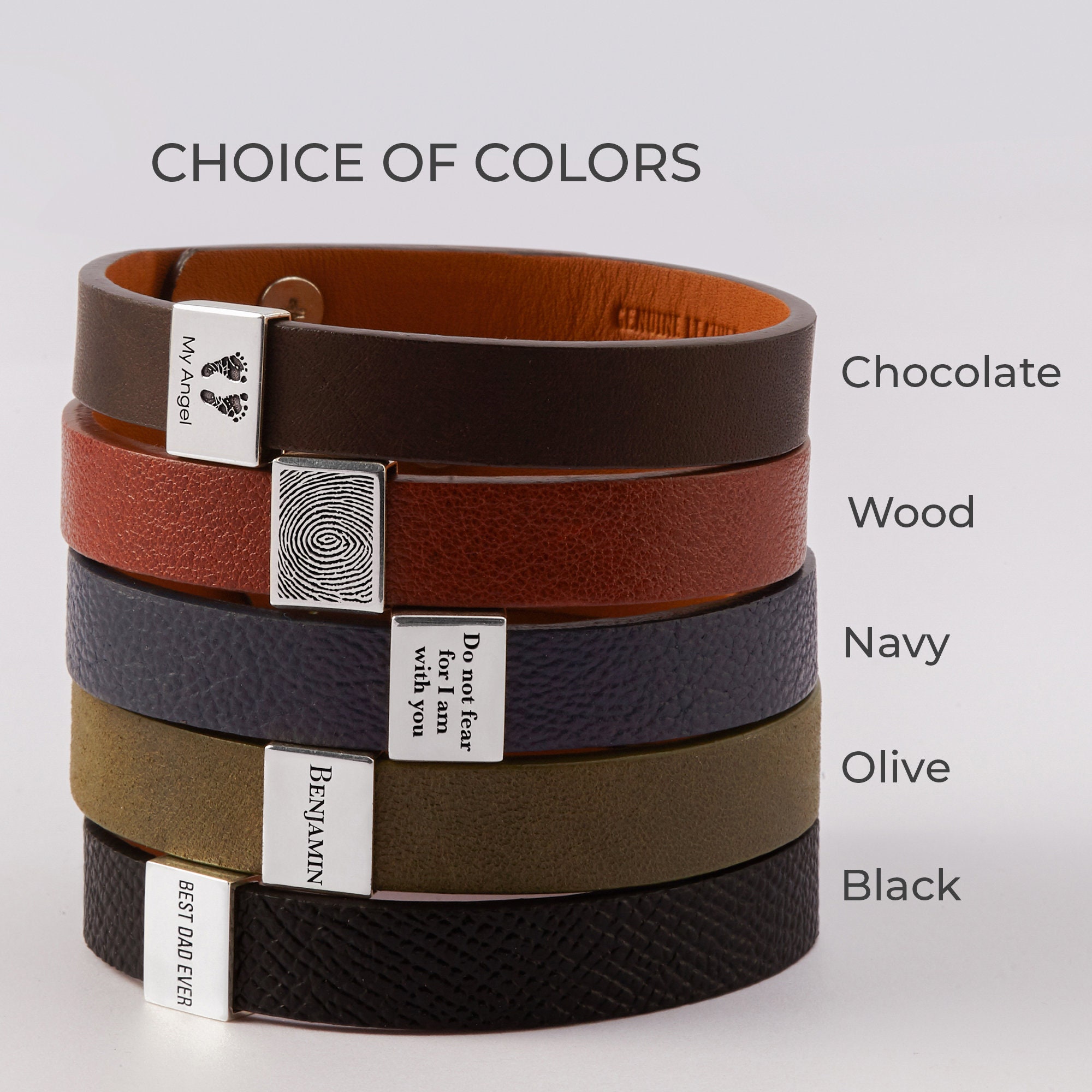 Mens bracelet with kids hotsell names