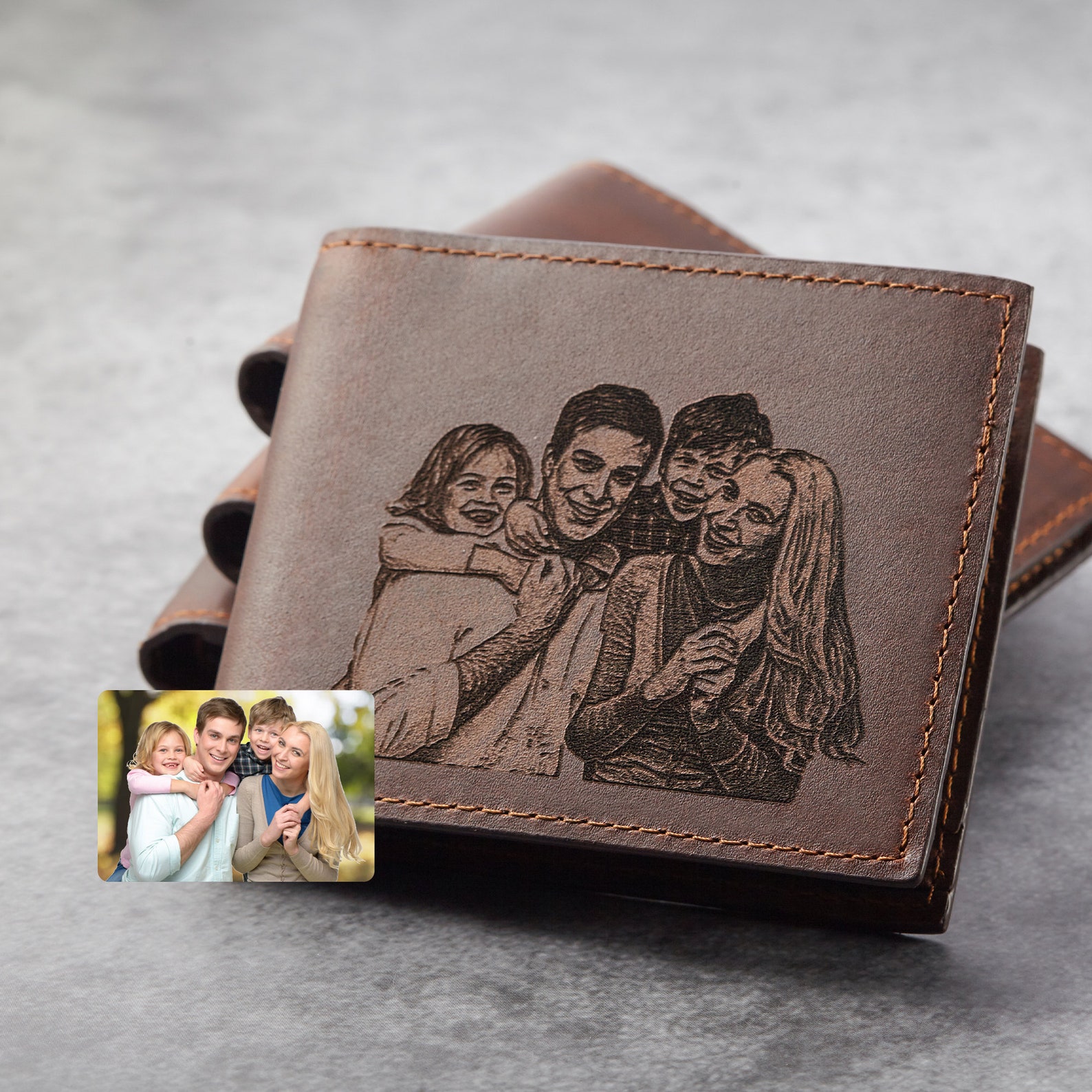 Dad Wallet Christmas Gift Wallet Photo Wallet Personalized | Etsy