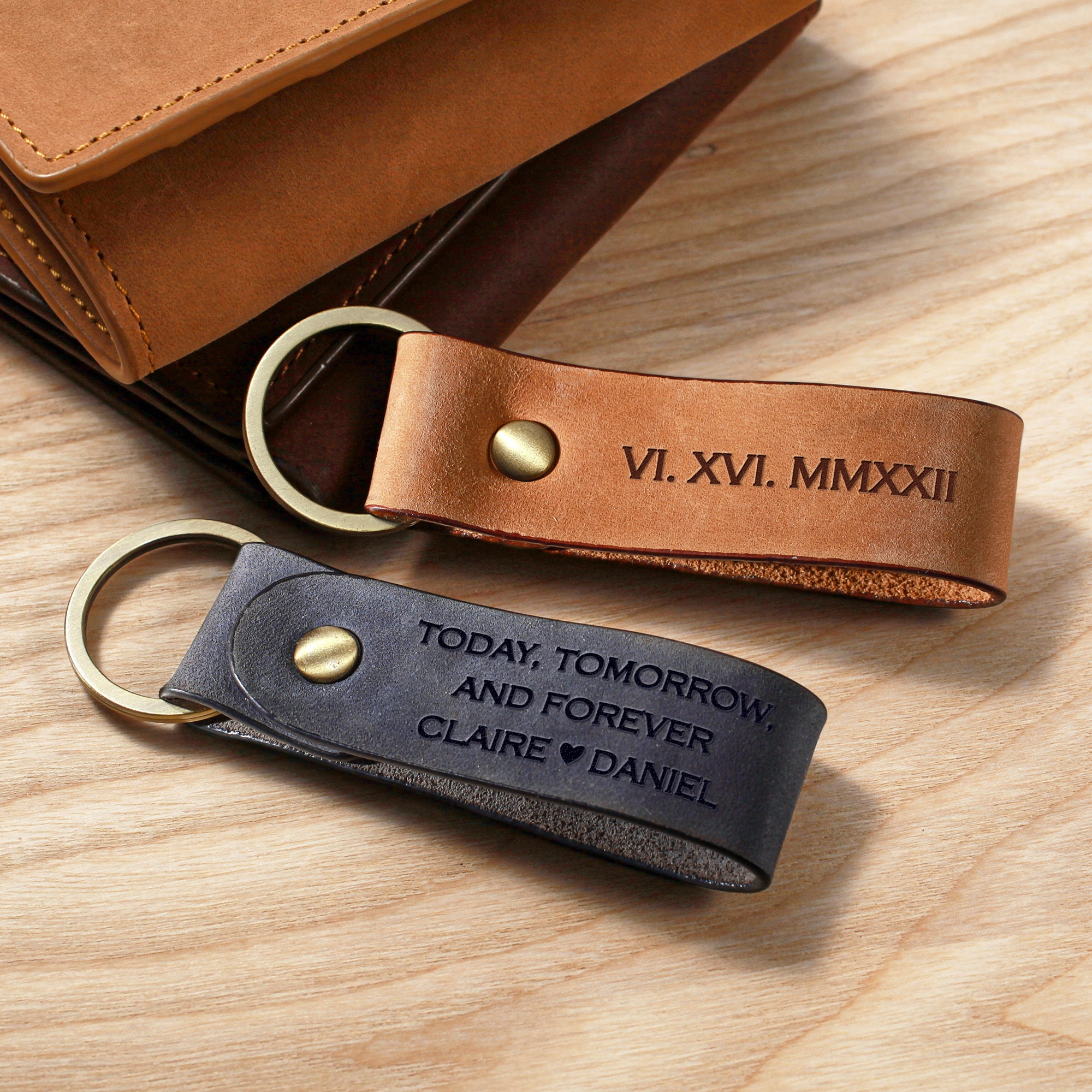 Personalized Roman Numeral Keychain, First Father's Day Gifts, Custom ...