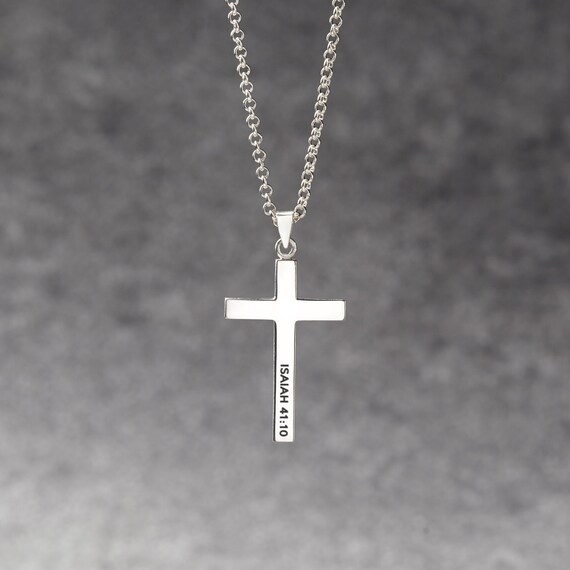 eindeloos nood voorspelling Kruis ketting voor mannen Bijbel vers ketting religieuze - Etsy Nederland