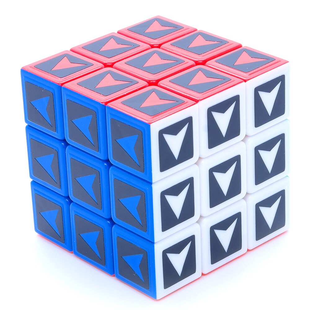 New Arrow Cube 3x3x3 Magic Cube Twist Puzzle Toy Sticker Interesting Puzzle Kids