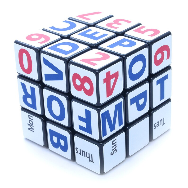 3x3x3 Calendar Cube Black Body Picture Cube Sticker Mod Twisty Etsy