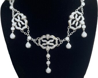 Doris Panos 4.50 cttw Estate Diamond Bib Necklace