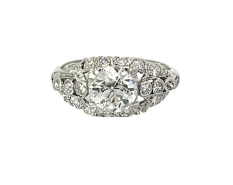 Art Deco Diamond and Platinum Ring