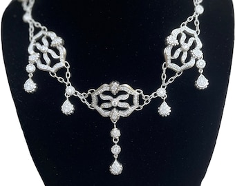 Doris Panos 4.50 cttw Estate Diamond Bib Necklace