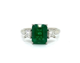 Emerald and Diamond Ring