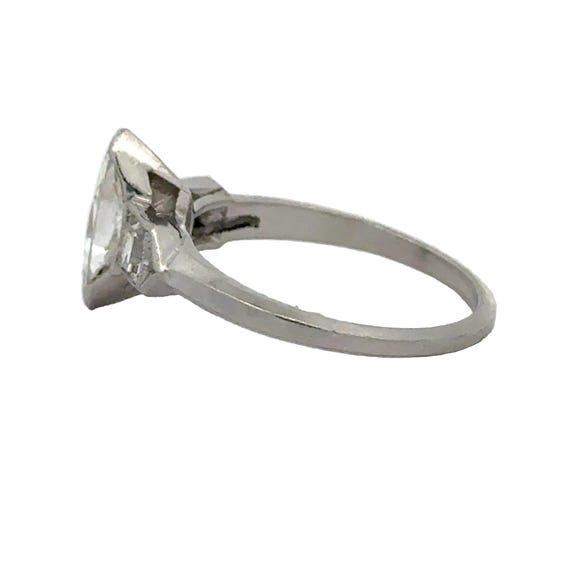 Art Deco Diamond Platinum Ring - image 5