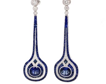 Thoroughbred Sapphire Earrings