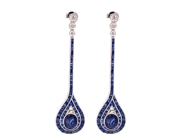 Thoroughbred Sapphire Earrings