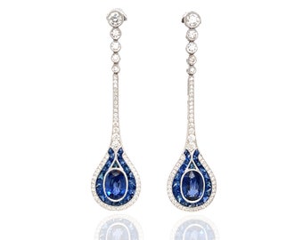 Thoroughbred Sapphire Earrings