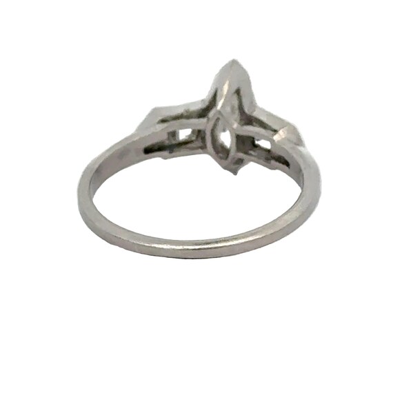 Art Deco Diamond Platinum Ring - image 4