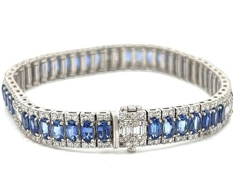 Sapphire and Diamond Bracelet