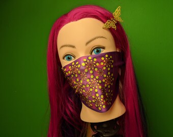 Illusion Hypno Dot Fashion Face Mask Washable Polyester Cover USA Made