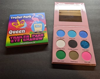 Trailer Park Queen Eye Shadow Palette by Designer Jolene Sugarbaker With Signature Blues