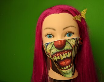 Scary Clown Funny Face Mask Fashion