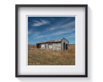 Shack Dakota - Framed Fine Art Rustic or Western Photography - Dwell Decor - FREE Shipping!