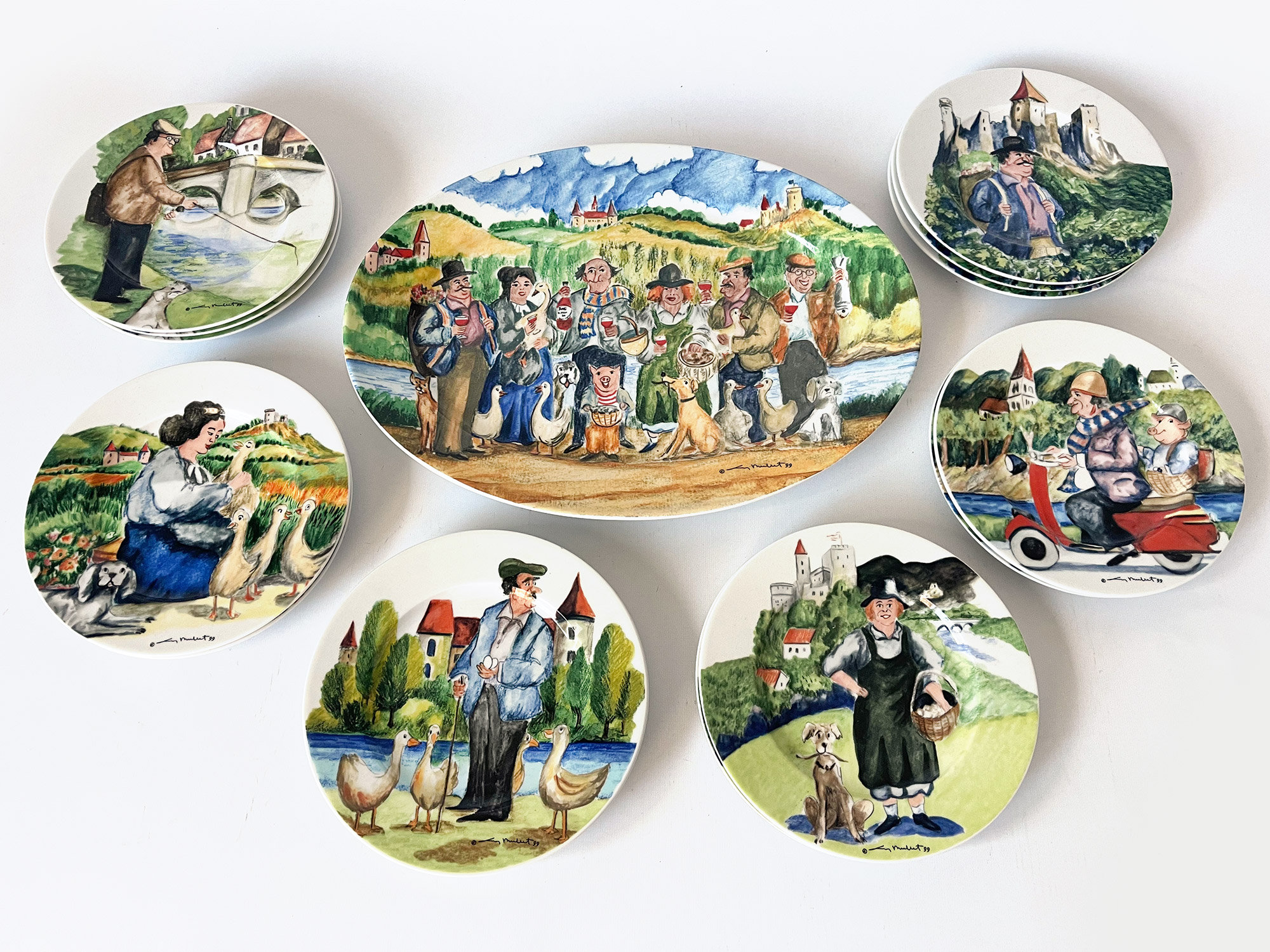 guy buffet collection　大皿1枚　小皿6枚セット guy buffet collection 大皿1枚 小皿6枚セット guy buffet collection