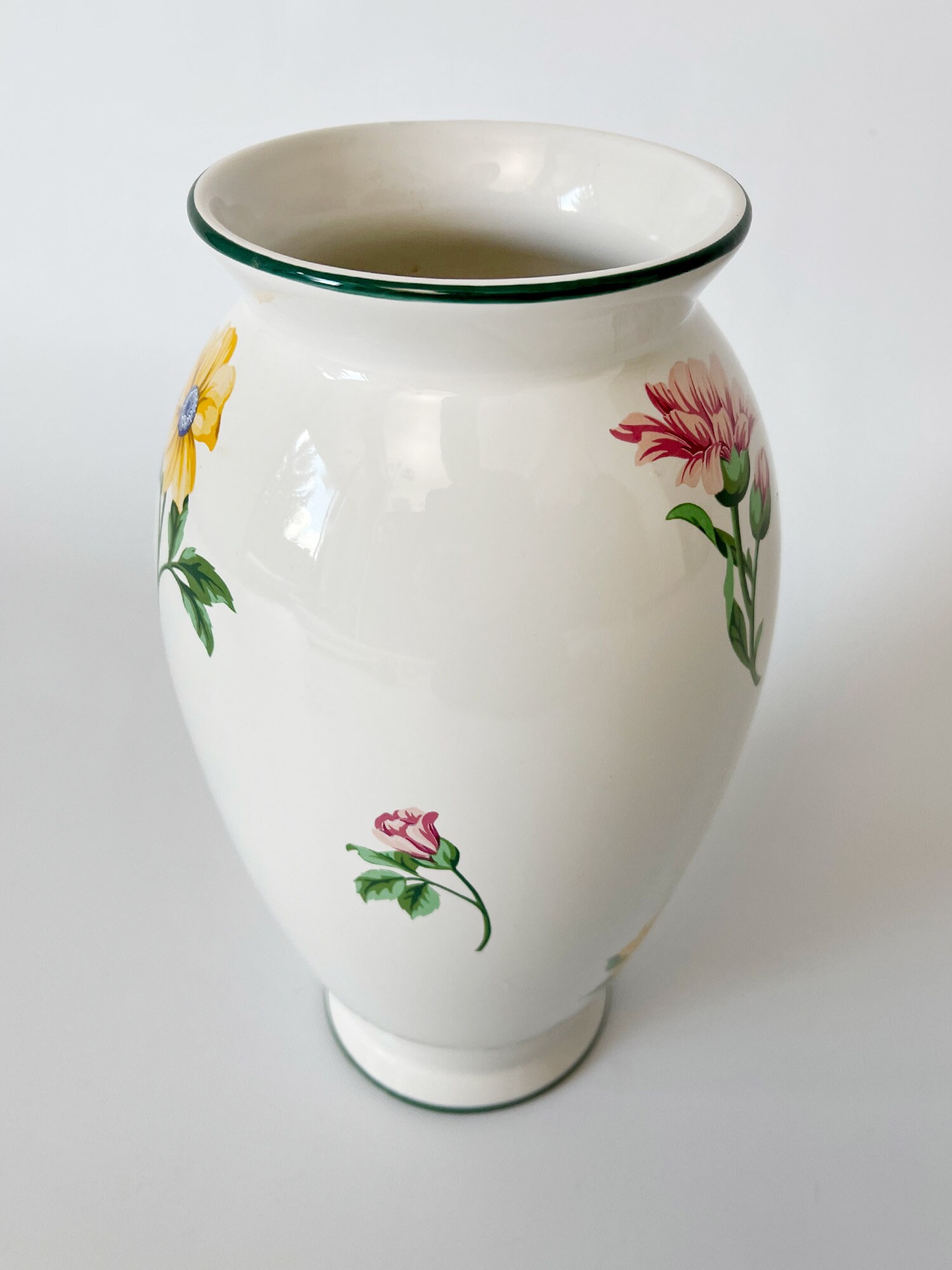 Vintage 1960s Tiffany & Co Retired Sintra Floral Vase Hand Painted