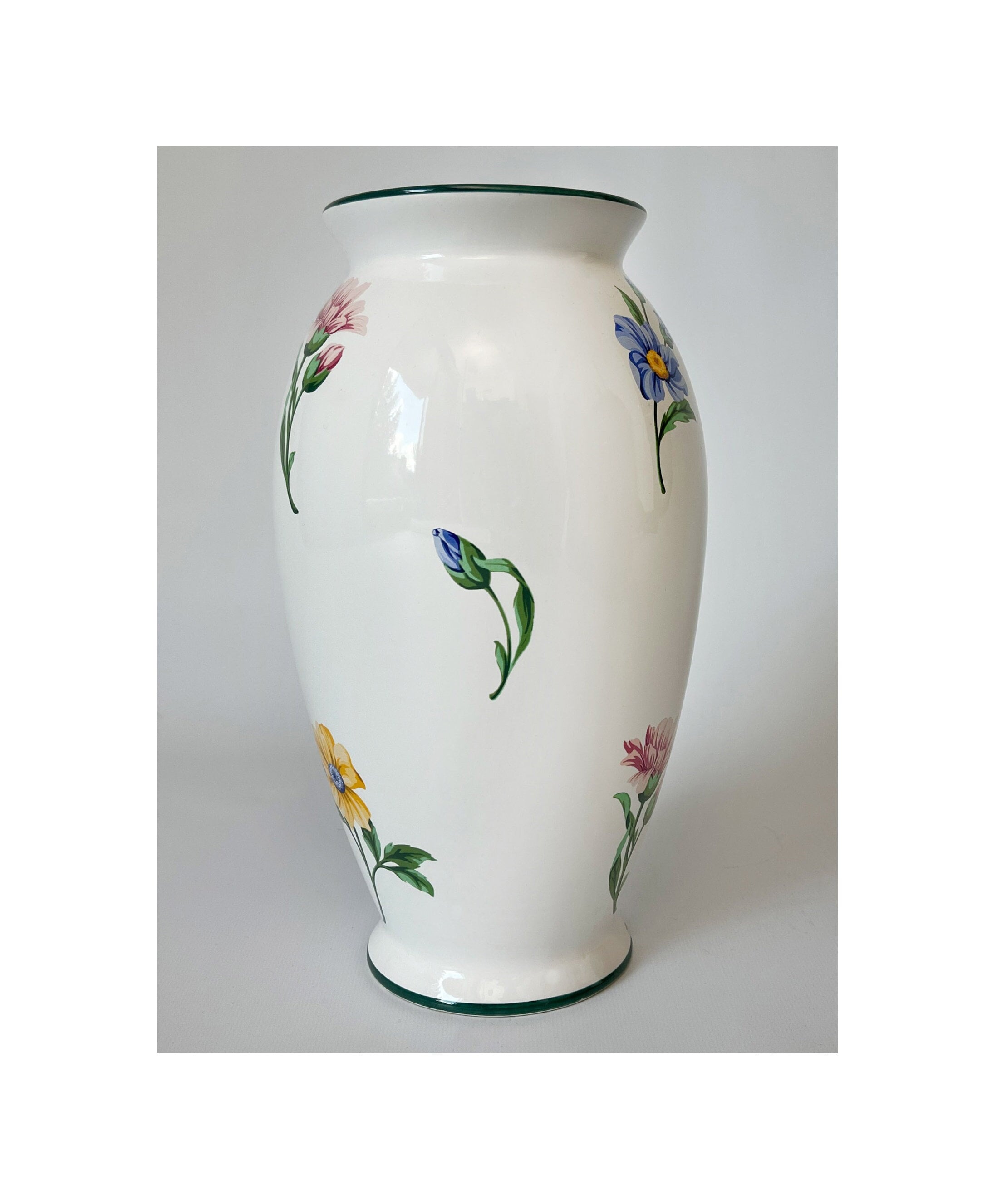 Vintage 1960s Tiffany & Co Retired Sintra Floral Vase Hand Painted