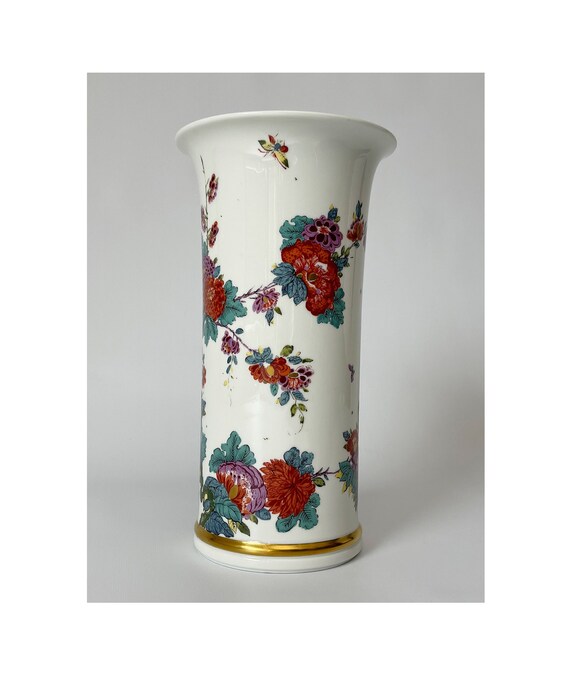 花瓶・フラワースタンド Lenox SaxonyVase Smithsonian Institution Lenox Smithsonian Vintage Saxony Vase - Floral, Hummingbirds