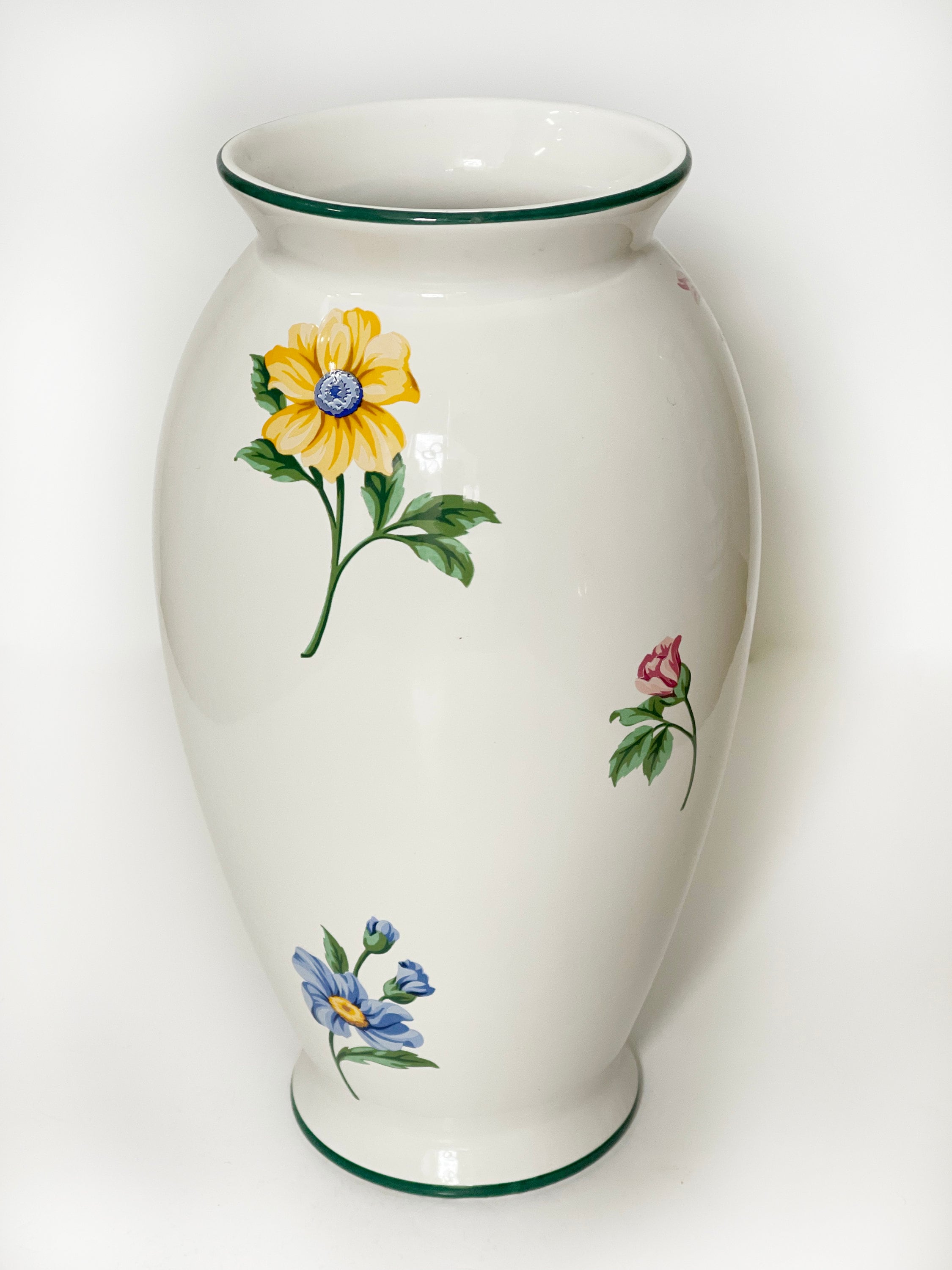 Vintage 1960s Tiffany & Co Retired Sintra Floral Vase Hand Painted