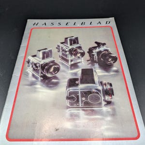 Accessoires pour appareils photo Hasselblad vintage, magazine de livres, 1978, photographies, brochures, ventes