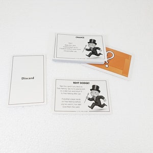Monopoly City Ersatz 25 Zufallskarten, 1 Rent Dodge, 1 Discard 2009