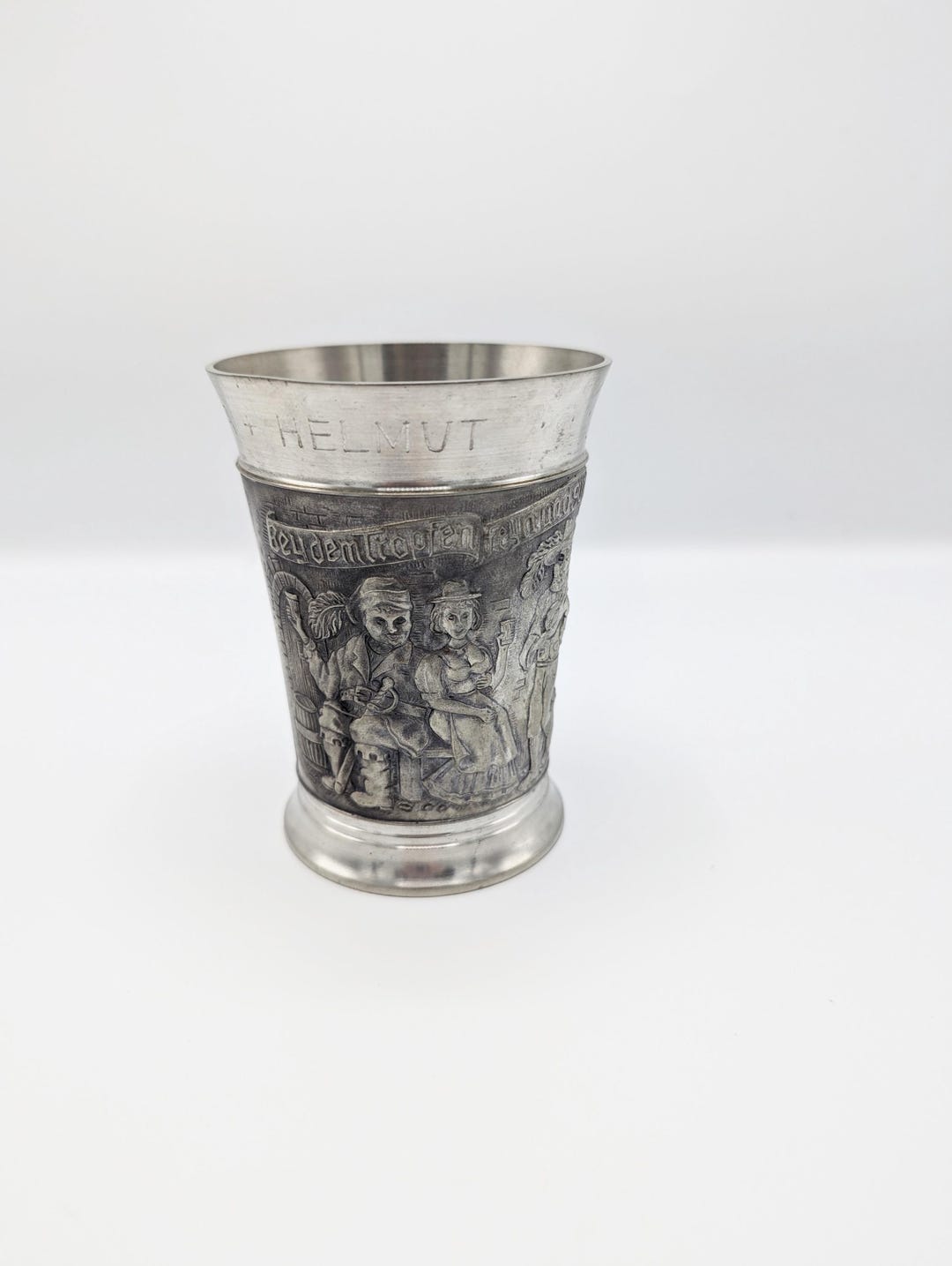Picture Idea: Vintage Pewter Rein Zinn Bmf Small Cup German Metal Barware