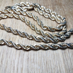 Napier Twisted Chain Necklace, Gold Tone, Long Woman's Necklace, Simple Gold Necklace 30 Inches