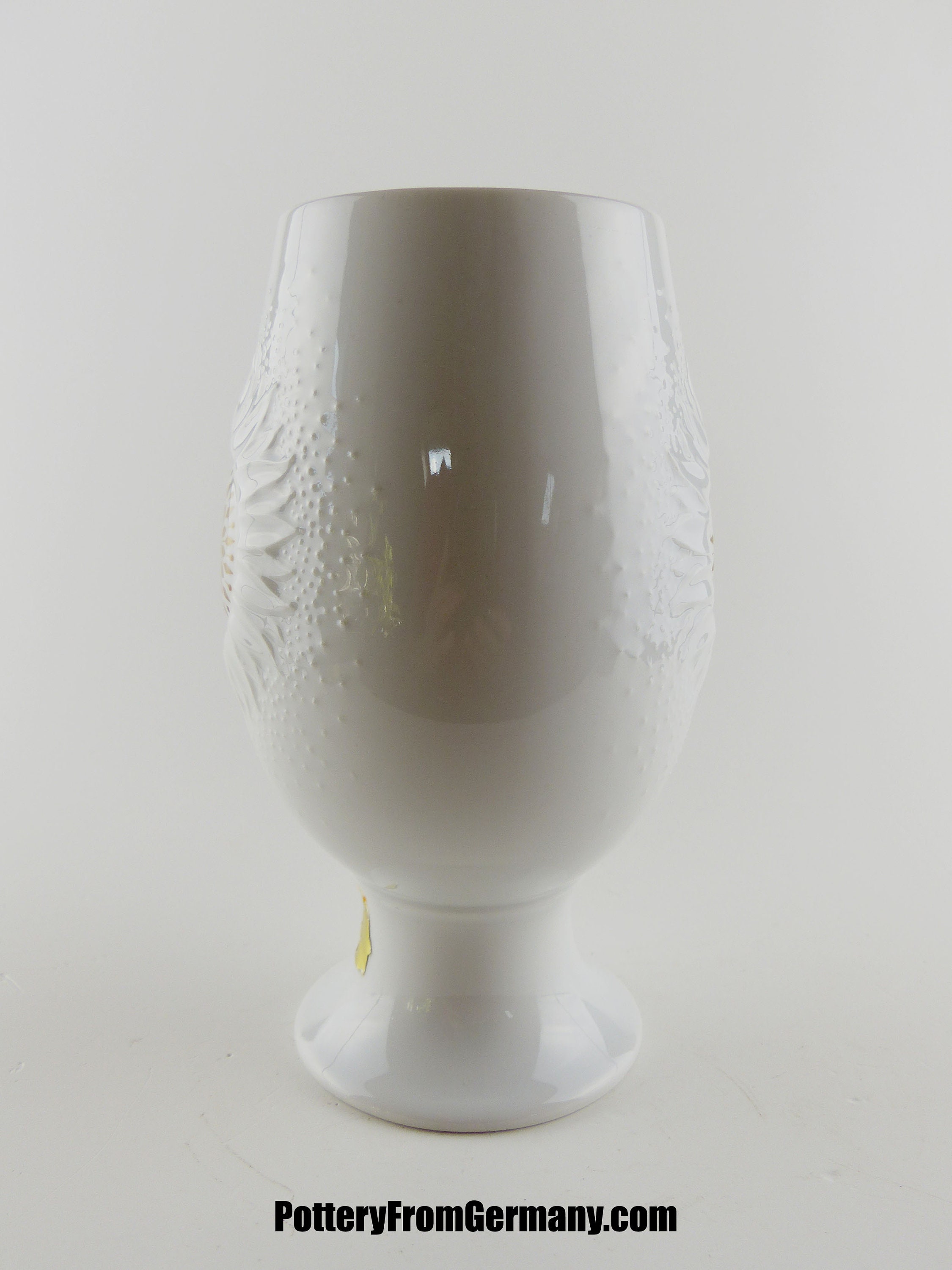 Rare ALBOTH & KAISER VASE White Porcelain Chalice Calyx Form Etsy