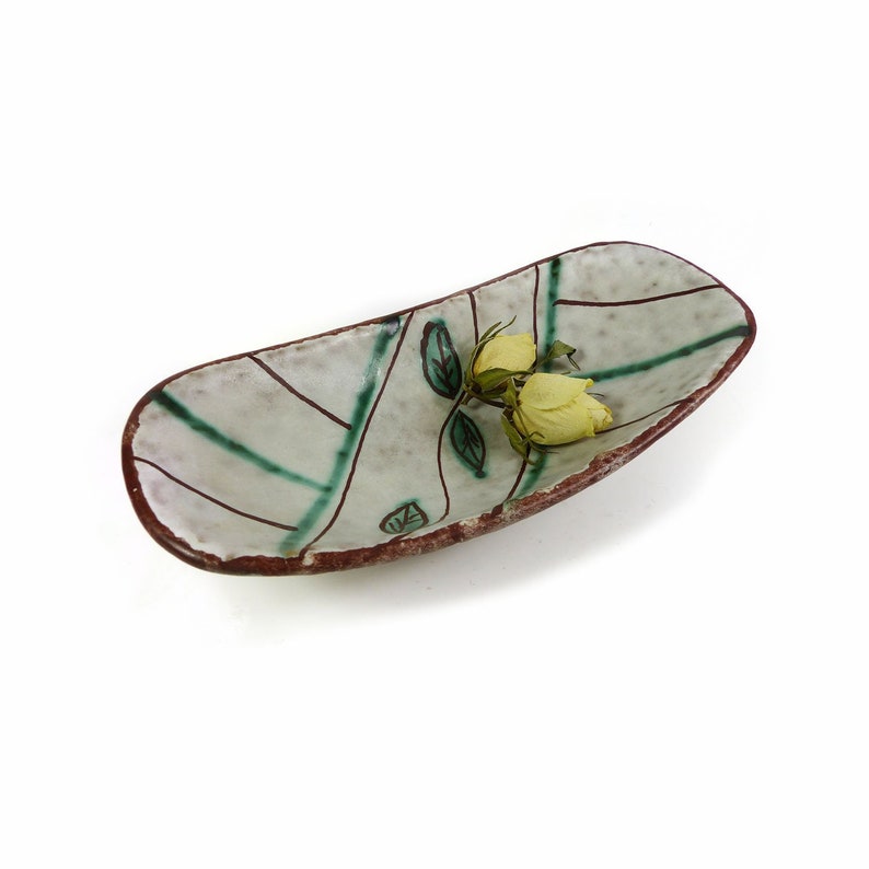 home decor collectible Christmas gift mid-century Westgerman pottery ceramics 60s tableware vintage design JASBA BOWL SERVING tray 5016