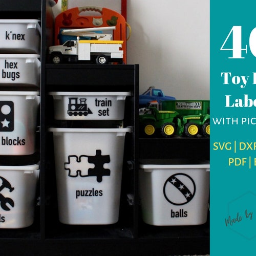 63 Toy Storage Labels Svg Files for Cricut/children Toy Etsy