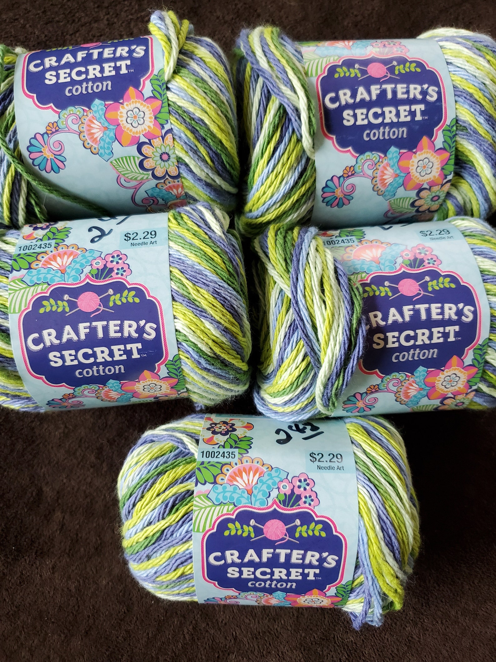 Crafter's Secret Cotton YarnGreener Pastures dye lot Etsy