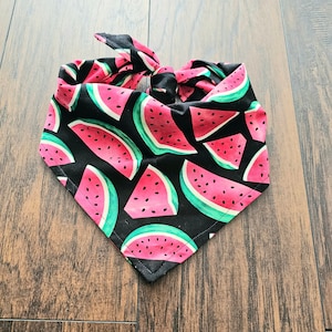 Sweet Dog bandana, Big Watermelon Dog bandana, Dog gift, Pet neck were, Dog neck were.