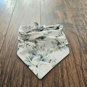 Wedding Flower Dog Bandana: Cotton Tie On Pet Gift