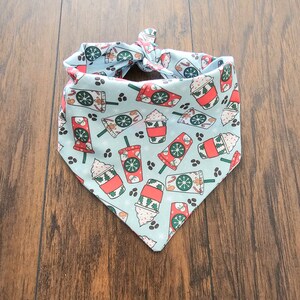 Christmas Dog Drink Dog Bandana. Dog Bandana. Pet Bandana.